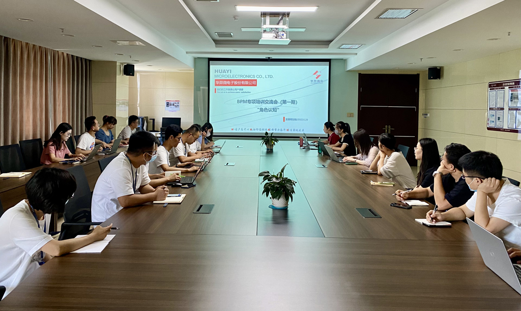 Huayi Microelectronics held the first BPM special training exchange meeting